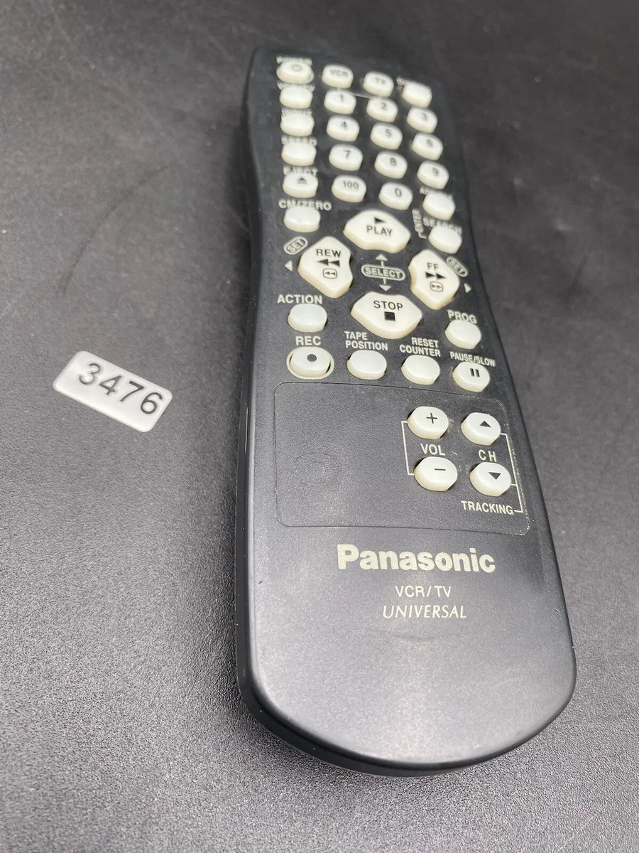 Panasonic RC1123607/00 VCR TV Universal Remote Control, Gray - OEM