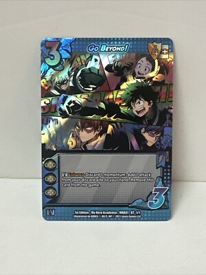 Go Beyond! Promo BT 1/1 Box-Topper - Universus - My Hero Academia CCG Foil Promo