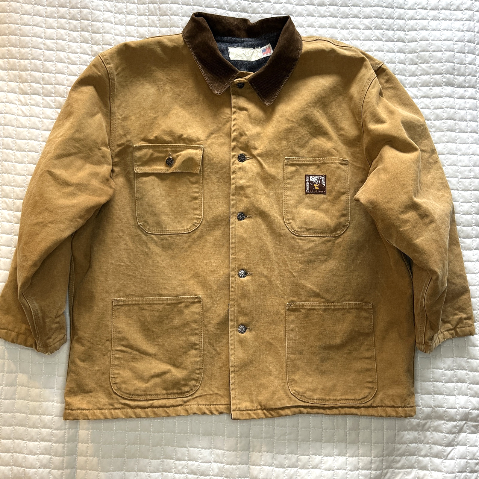 Steiner Vintage Blanket Lined Carhartt Style Barn Coat Jacket Farm Chore XL 2X
