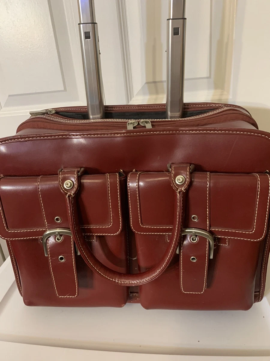 Franklin Covey, Bags, Franklin Covey Leather Briefcase Burgundy