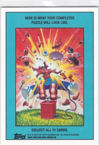 CUBO DE BASURA CROMADA OVER FLO 2023 TOPPS NIÑOS OS6 ATÓMICO #207A - Imagen 2 de 2