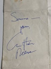 collectible movies autograph original signed by Christopher Reeves Superman