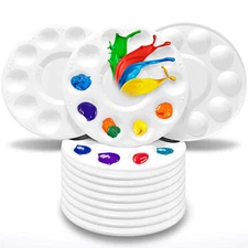 Hulameda Paint Tray Palettes, Plastic Paint Pallets for Kids or Students to P...