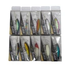 10Pcs 90mm Deep Diving Long beak Minnow Fishing Lures Crankbait Bass Trout Baits