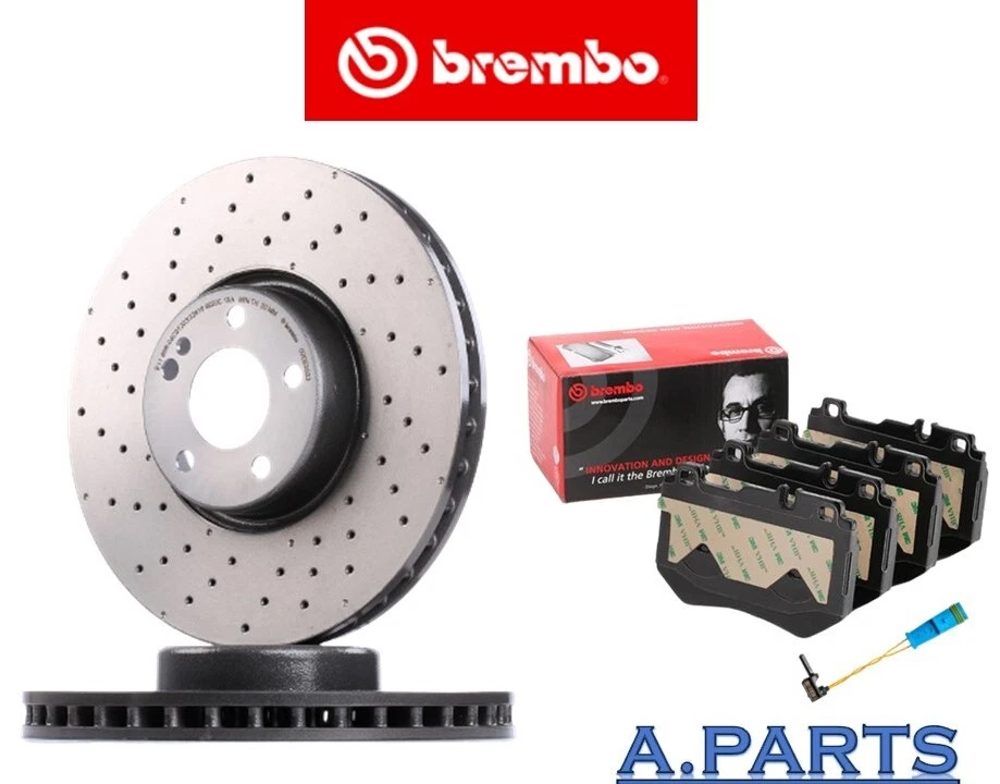 BREMBO BREMSENSATZ KOMPLETT GELOCHT 342mm WK VORNE MERCEDES C KLASSE E W205 W213 - Bild 1 von 1