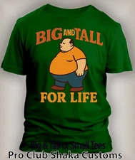 Men Big & Tall for Life Funny Saying Tee Shirt Graphic King Size Pro Club Shaka