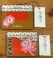 Cath Kidston Retro Spot Pink Flower Card Holder CATH CATHERINE Gift New