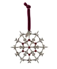 Boeing 2025 Jet Snowflake Christmas Ornament, Holidays Collectors Item BOE-0148