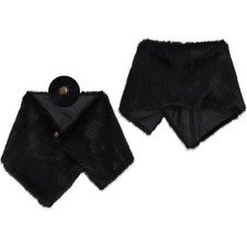 1Pc Viking Medieval Faux Fur Cosplay Cape Shawl Halloween Masquerade Cosplay