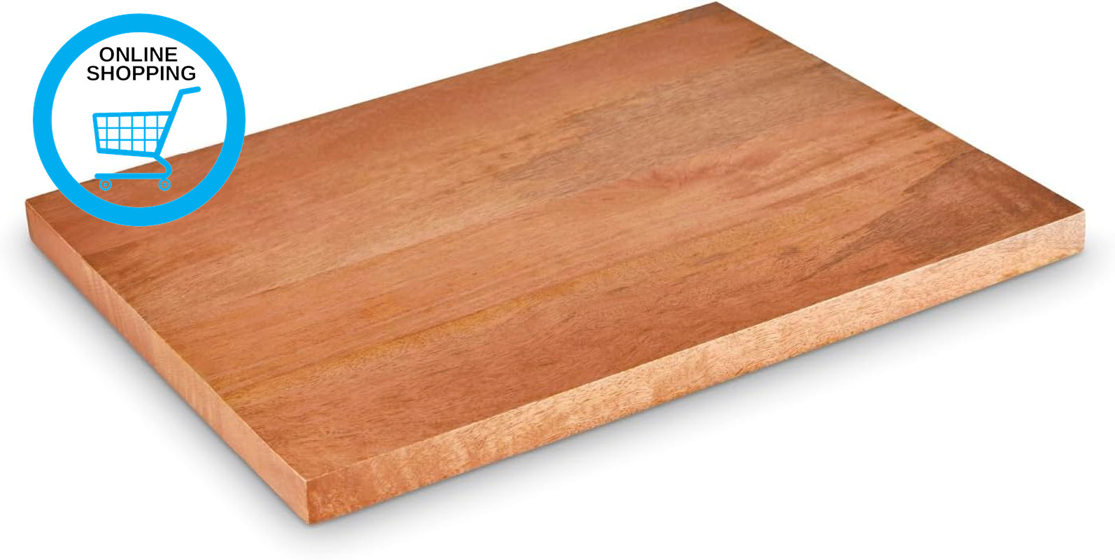Large Chopping Board, Suitable for Food Preparation and Serving, Mango Wood, T84