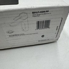 Delta 581LF-HGM-PP Modern Bathroom Faucet, Single Handle, Chrome, 0.5 GPM