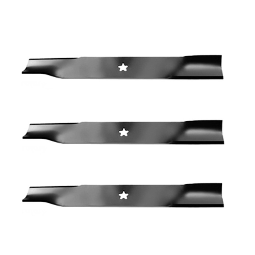 42-Inch 3-Piece Rotary Lawnmower Blade Set for Husqvarna 539 112078 5-Point Star CH Mowers