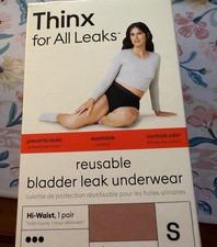 Thinx for All Leaks Hi Waist Bladder Leak Underwear Desert Rose -size SM