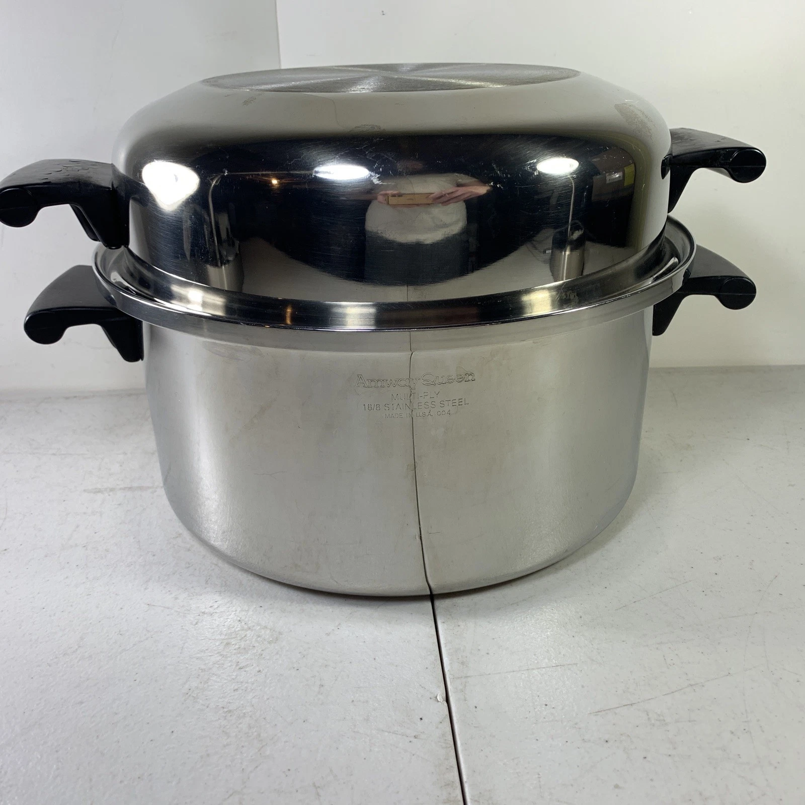 Amway Queen Cookware 6 Qt Dutch Oven Dome Lid 18-8 STAINLESS WATERLESS COOKING