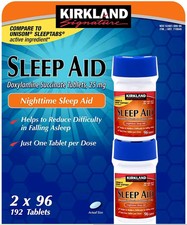 KIRKLAND SIGNATURE NIGHTTIME SLEEP AID 2X96 192 TABLETS