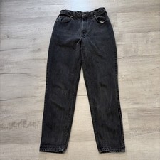 VINTAGE 1996 LEVIS 551 BLACK DENIM JEANS MADE IN USA SZ 10 MED WOMENS VTG Y2K
