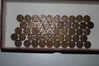 EF AU 1940 S Lincoln Wheat Cent Roll RL120