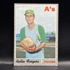 1970 Topps #502 Rollie Fingers Card Condition  EX