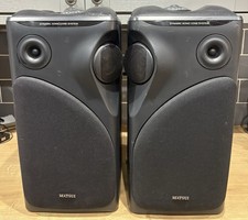 Matsui Dynamic Sonic Cone System Black Speakers 20W 4 OHMS - TESTED & WORKING