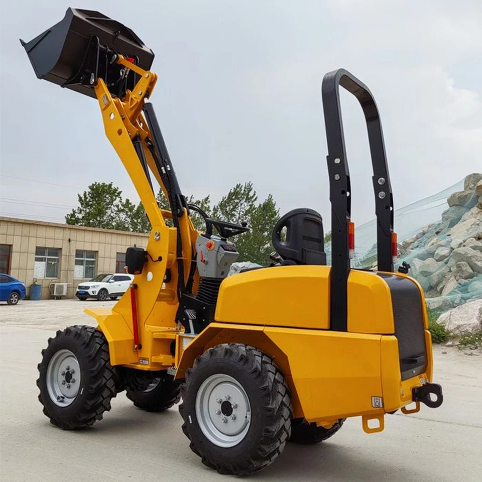 2 Ton EPA Kubota D1703 24HP Diesel Wheeled Loader With Pallet Fork Bucket IN USA - Image 2 of 4