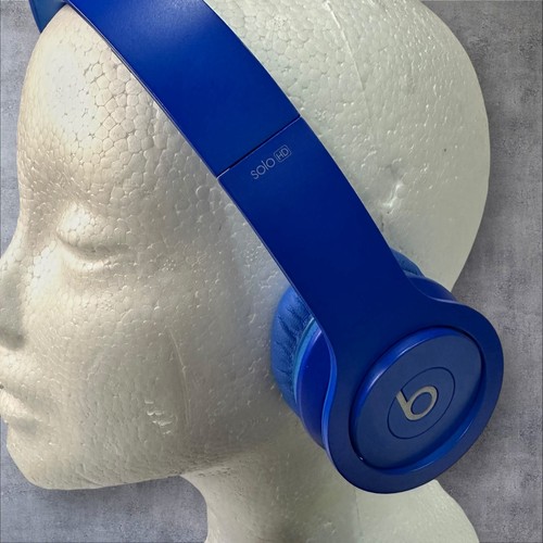 Beats by Dr. Dre Solo HD Wired On-Ear Headphones Blue-No Box - Picture 3 of 12