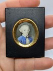 PORTRAIT MINIATURE PEINTURE ANCIENNE JEUNE GARCON ENFANT - EPOQUE 18ème
