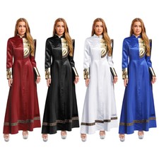 Women's Church Clergy Dress Jackets Jumpsuits Minister Outfits Coats Choir Robe