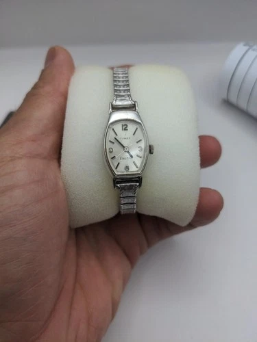 Vtg TIMEX  watch 10K Rolled Gold Plate Not Running For Part