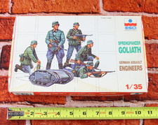 ESCI German Assault Engineers Goliath 1/35 Scale Model Figures 5003 READ