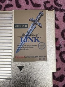 NINTENDO Zelda II The Adventure of Link NES Video Game Cartridge Gold