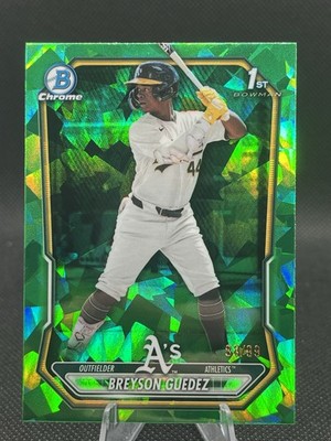 2026 Bowman Chrome Sapphire Breyson Guedez Green Sapphire 1st Bowman /99 #BCP-32