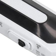 Compact Electric Scissors Ambidextrous White Metal Blade 2 Power