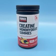 Force Factor Creatine Monohydrate Gummies 150 Ct, 5g Assorted Fruit exp:08/27