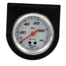 5244 2" Mechanical Oil Pressure Gauge, White
