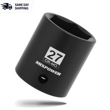Versatile 12 Drive 27mm Impact Socket - High-torque Radius Corner 6-point Versatile 12 Drive 27mm Impact Socket - High-torque Radius Corner 6-point