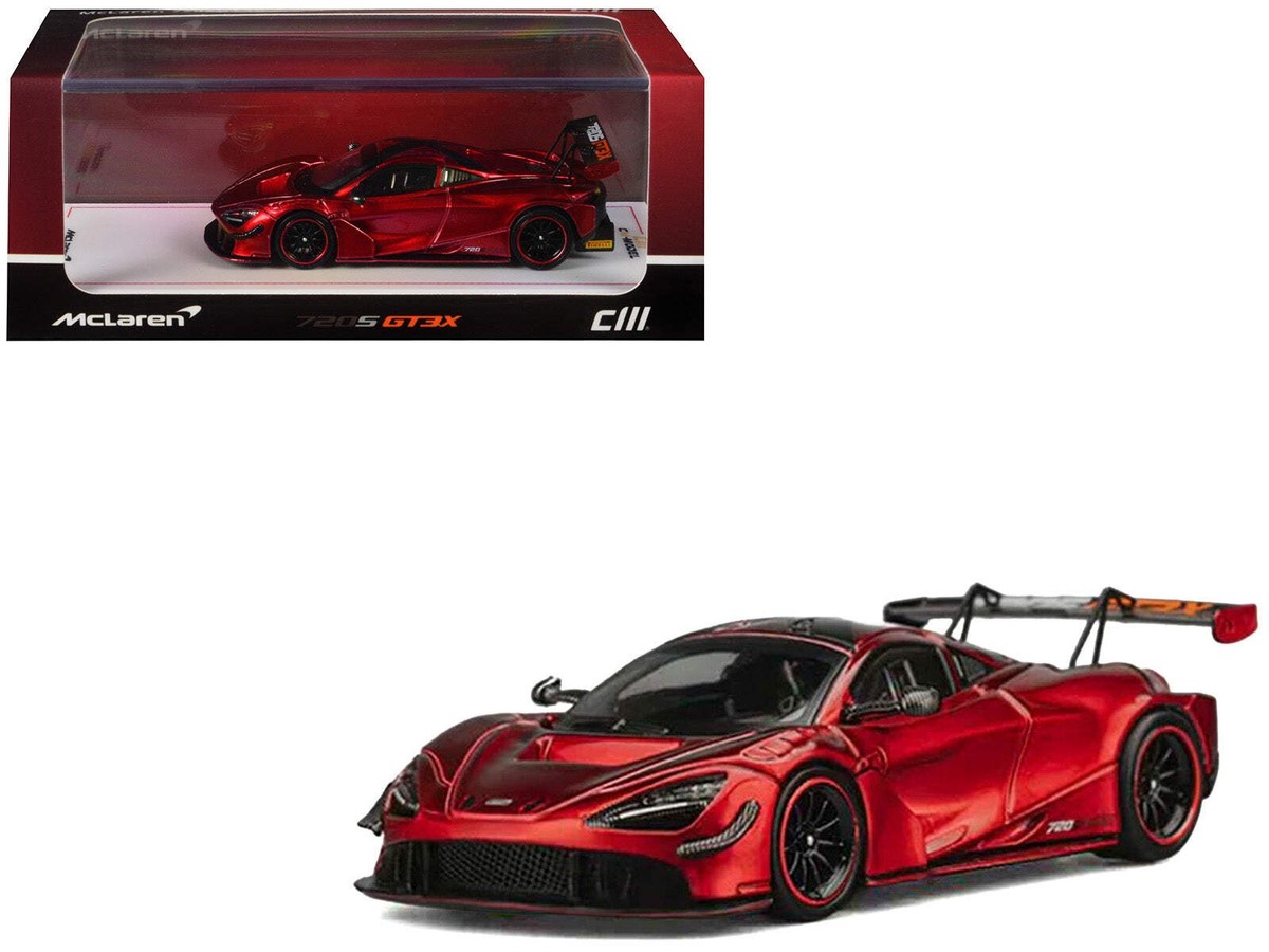 1/64マクラーレン 720S GT3X＆ピットクルーフィギュア 1/64 McLaren 720S GT3X Red Metallic by CM Model – CM Models