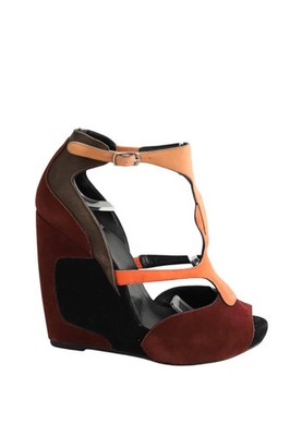 Pierre Hardy 35 Wildleder Heels bordeaux