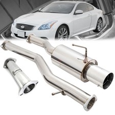 Megan Drift Catback Exhaust Kit 4.5 Tip For 08-13 G37 14-15 Q60 Coupe Rwd V36