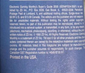 2000 VIDEO GAME BUYER'S GUIDE ELECTRONIC GAMING MONTHLY DREAMCAST PLAYSTATION