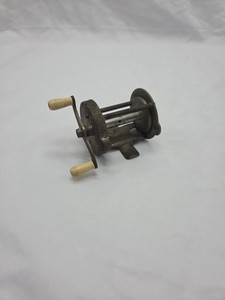 Poignée Canne à Pêche Vintage Union Hardware Co Avec Moulinet Tripart – États-Unis