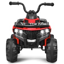 6V Battery Powered Kids Child Ride On ATV 4-Wheeler Quad w/ MP3  LED Light Red