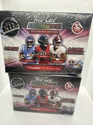 2 X 2021 Wild Card ALUMINATION Collegiate Edition NIL Blaster Box Factory Sealed