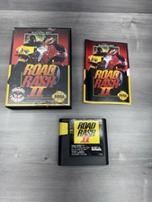 Road Rash II 2 (Sega Genesis) CIB Complete w/ Manual Tested - Clean