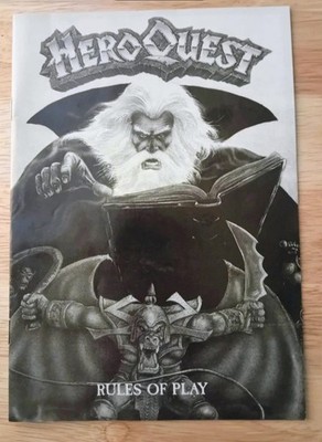 HeroQuest Spielregeln Buch RPG Fantasy Dungeon Crawl (2. Variante) Original