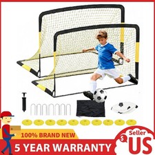 6x4 FT Soccer Goal Net Kids,Portable Football Soccer Goal Training for Backyard