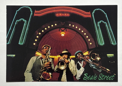 Beale Street Home of the Blues Memphis Tennessee Postcard Dated 1992