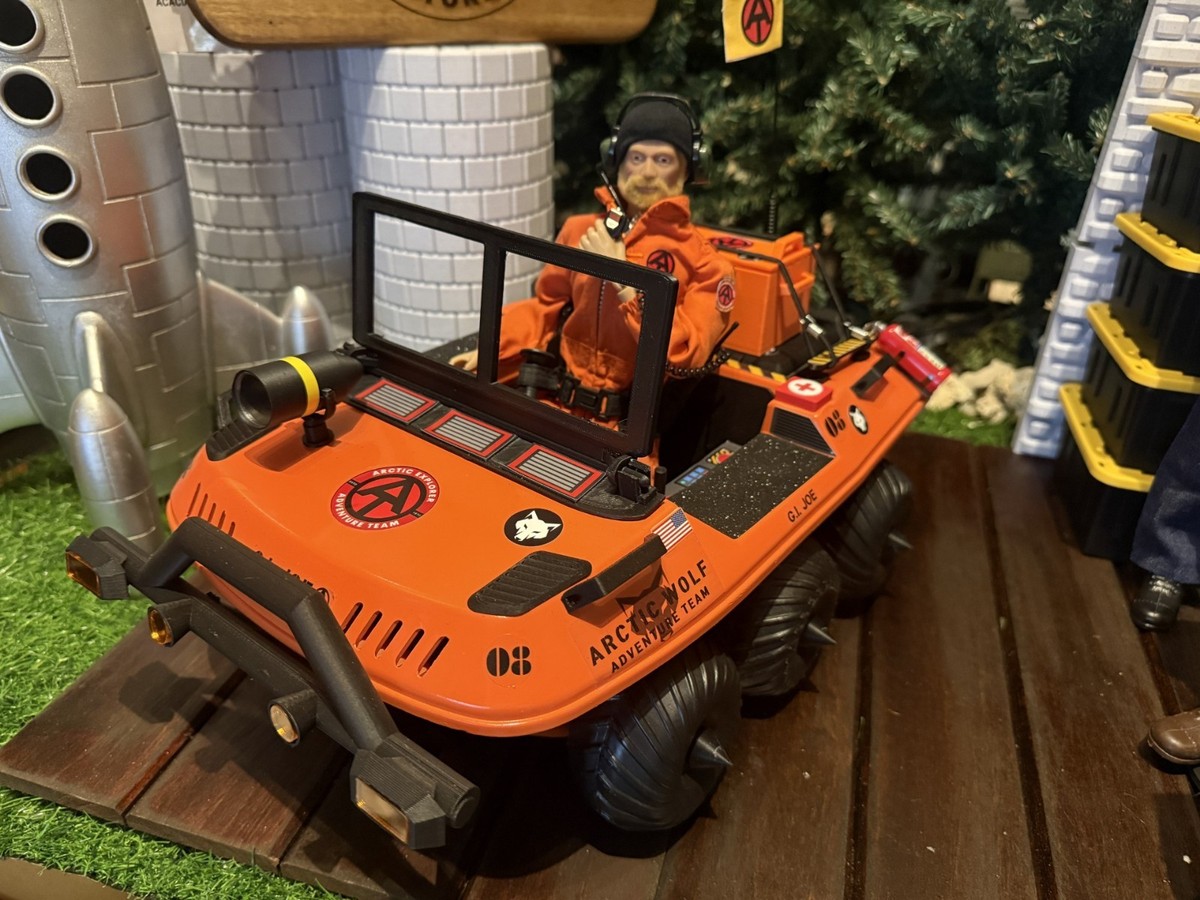Gi Joe Adventure Team ATV Custom Conversion Kit - Arctic Wolf