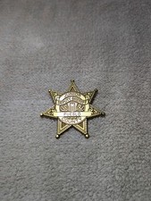 Vintage Junior Deputy Sheriff Plastic Badge Pueblo County Colorado Stoffel Seals