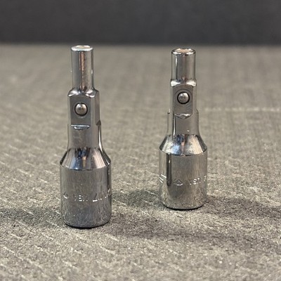 NICE Snap-on Tools 1/4'' Drive 2pc Magnetic Adapter Extension SET TMXM17 &TMXM114
