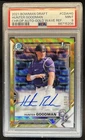 2021 Bowman Draft Hunter Goodman Chrome Auto 1st Gold Wave Refractor #/50 PSA 9